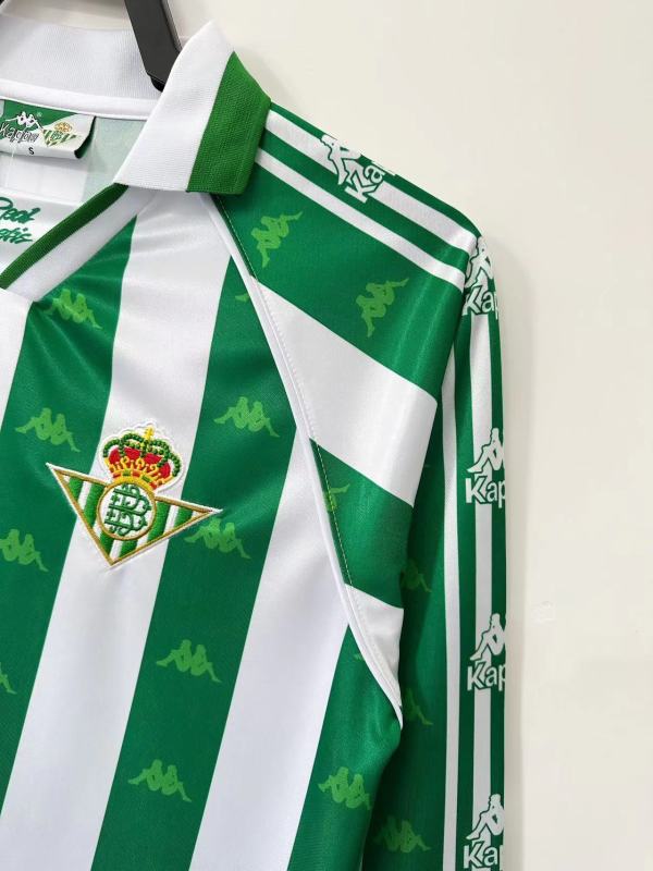 1995-1997 home Long sleeve Retro Real Betis Soccer Jerseys