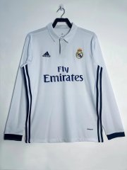 2016-2017 home Long sleeve Retro Real Madrid Soccer Jerseys