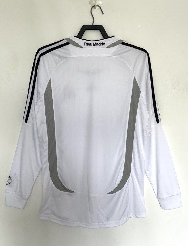 2006-2007 home Long sleeve Retro Real Madrid Soccer Jerseys