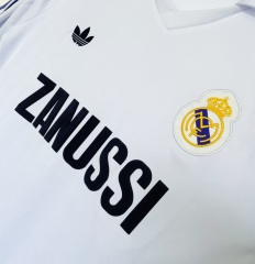 1984-1985 home Retro Real Madrid Soccer Jerseys