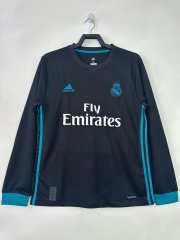 2017-2018 away Long sleeve Retro Real Madrid Soccer Jerseys