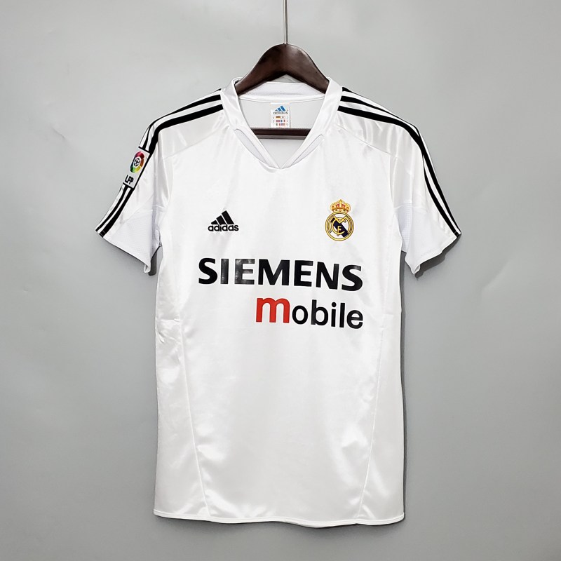2004-2005 home Retro Real Madrid Soccer Jerseys