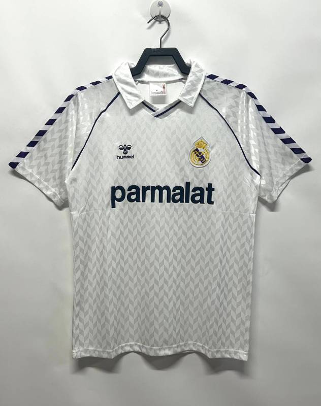 1986-1987 home Retro Real Madrid Soccer Jerseys