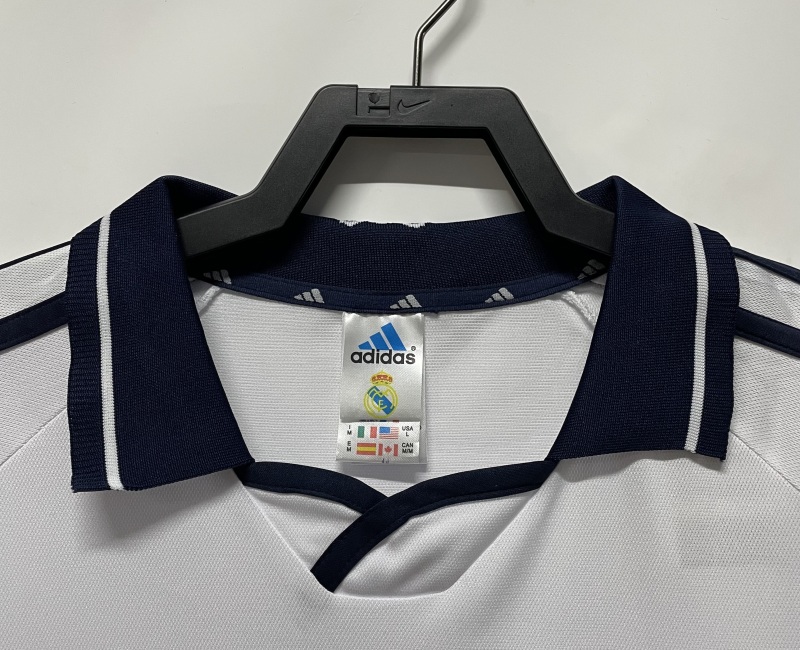2000-2001 home Retro Real Madrid Soccer Jerseys