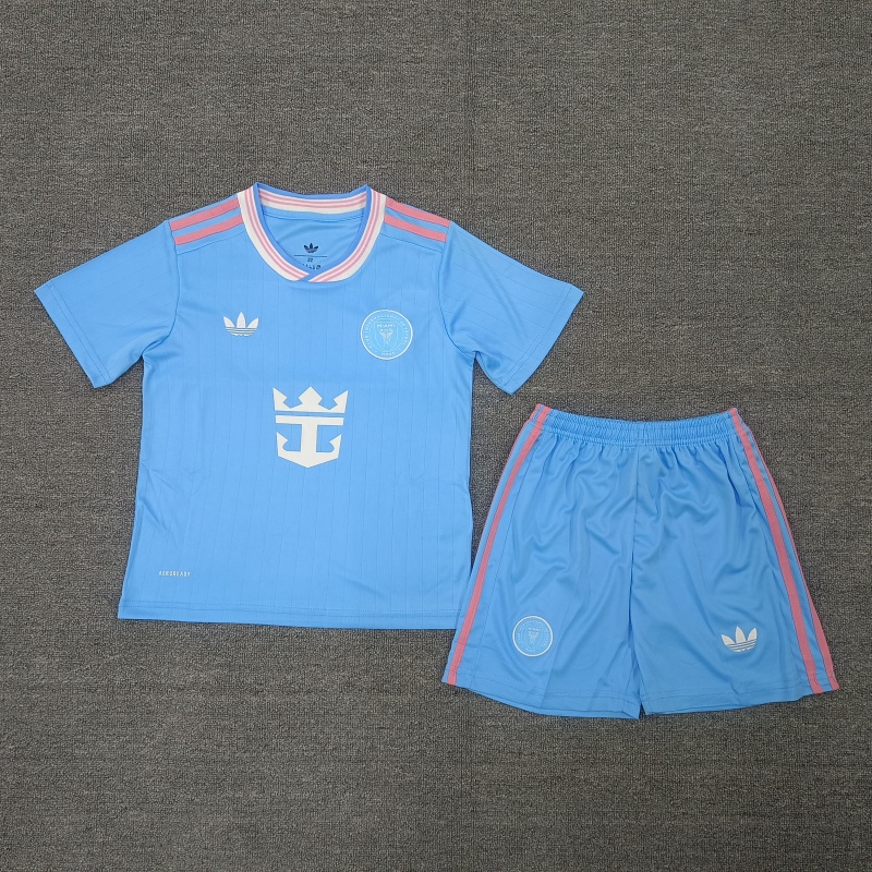 2025-2026 Inter Miami third jersey kids + free socks blue