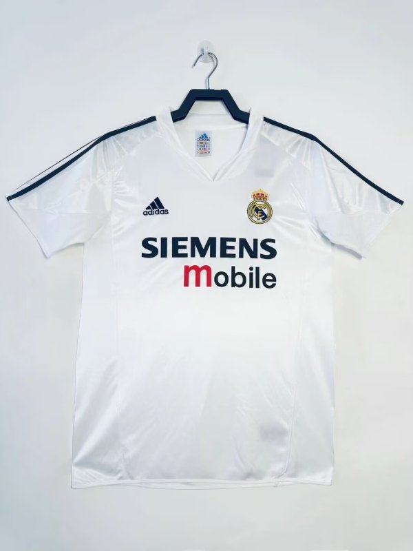 2004-2005 home Retro Real Madrid Soccer Jerseys
