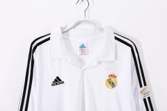 2002-2003 home Long sleeve Retro Real Madrid Soccer Jerseys