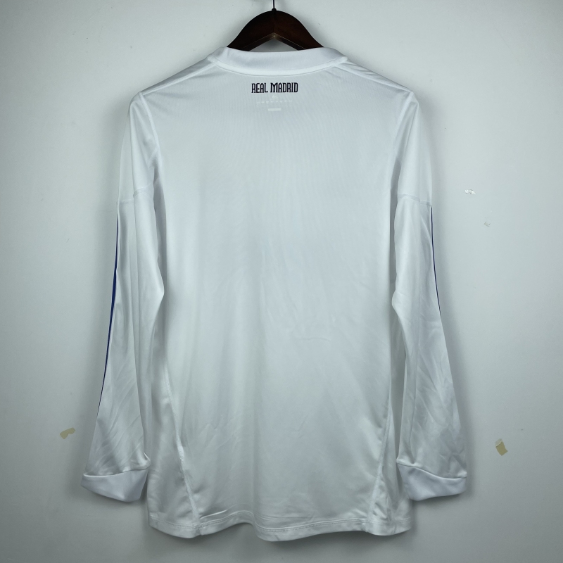 2010-2011 home Long sleeve Retro Real Madrid Soccer Jerseys