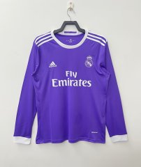 2016-2017 AWAY Long sleeve Retro Real Madrid Soccer Jerseys