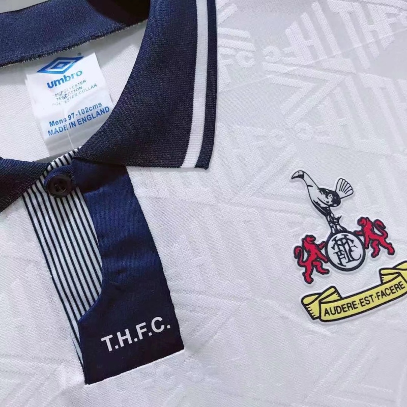 1991-1993 home Retro Tottenham Soccer Jerseys