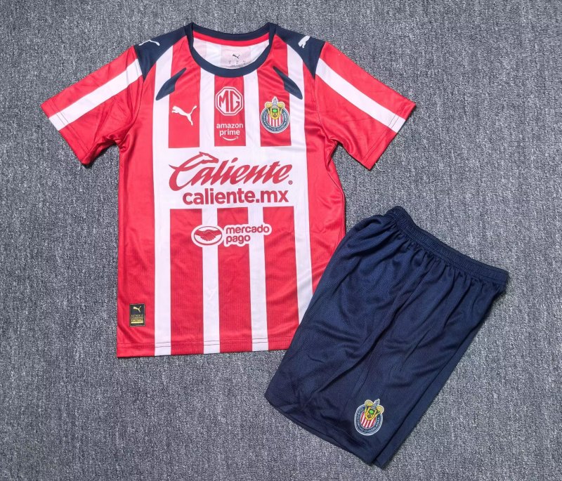2025-2026 Chivas home jersey kids + free socks