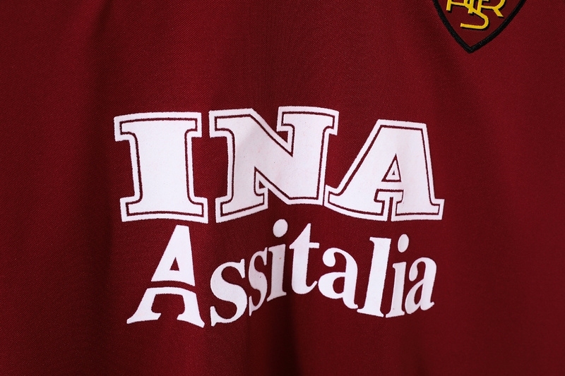 1998-1999 home Long sleeve Retro Roma Soccer Jerseys
