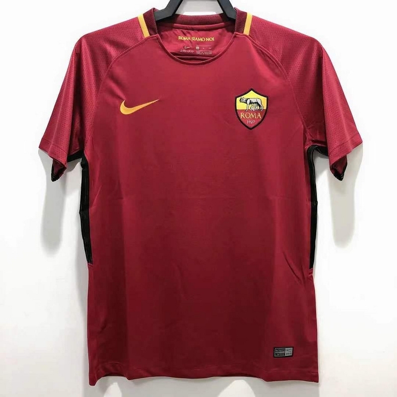 2017-2018 home Retro Roma Soccer Jerseys