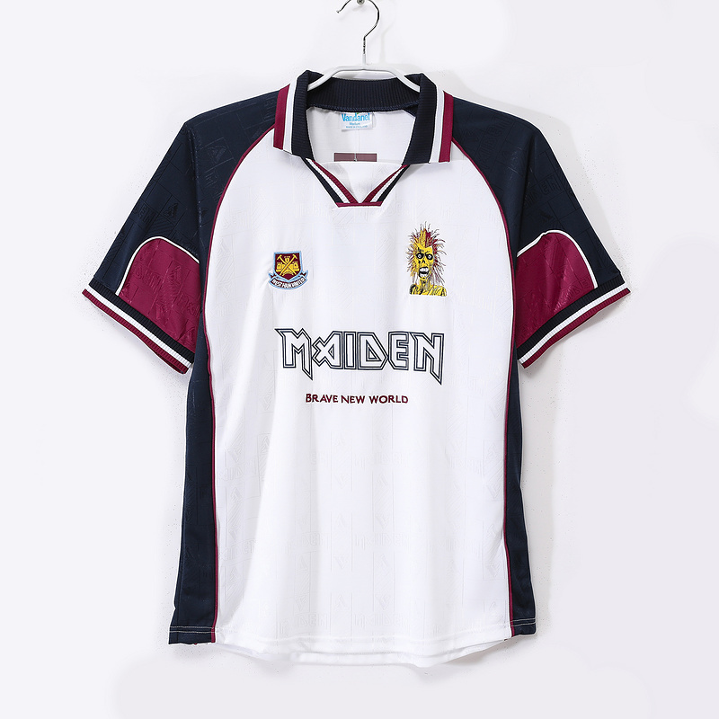 1999 away Retro West Ham United Soccer Jerseys