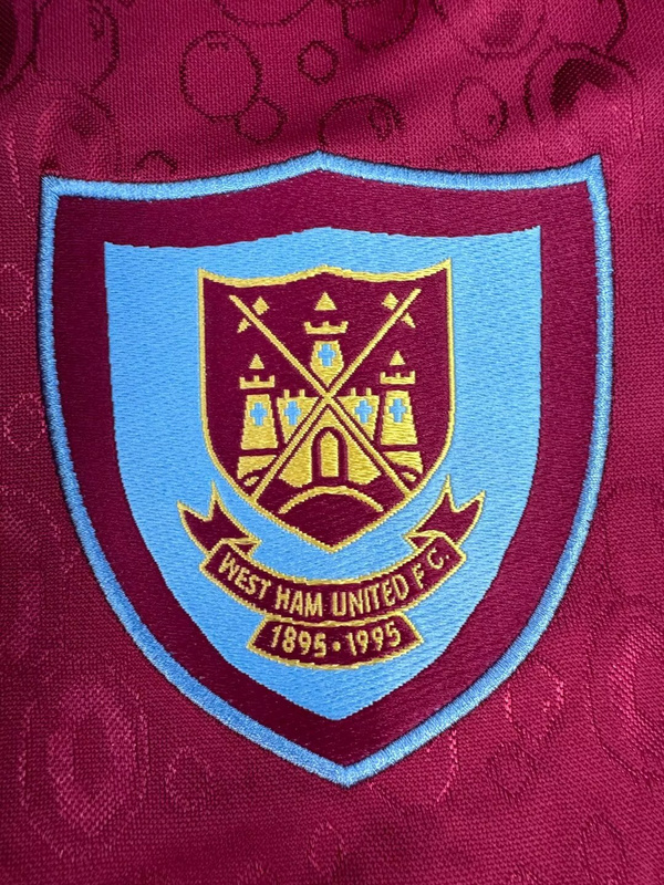 1995-1997 home Retro West Ham United Soccer Jerseys