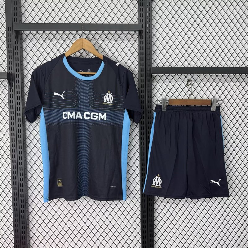 2025-2026 away Marseille kids + free socks