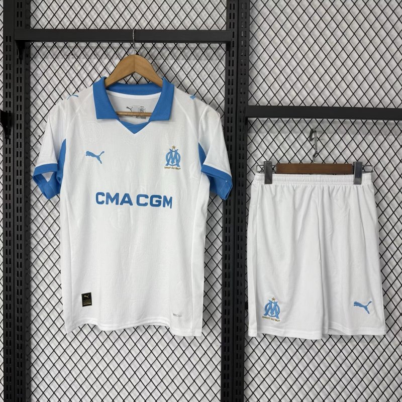 2025-2026 home Marseille kids + free socks