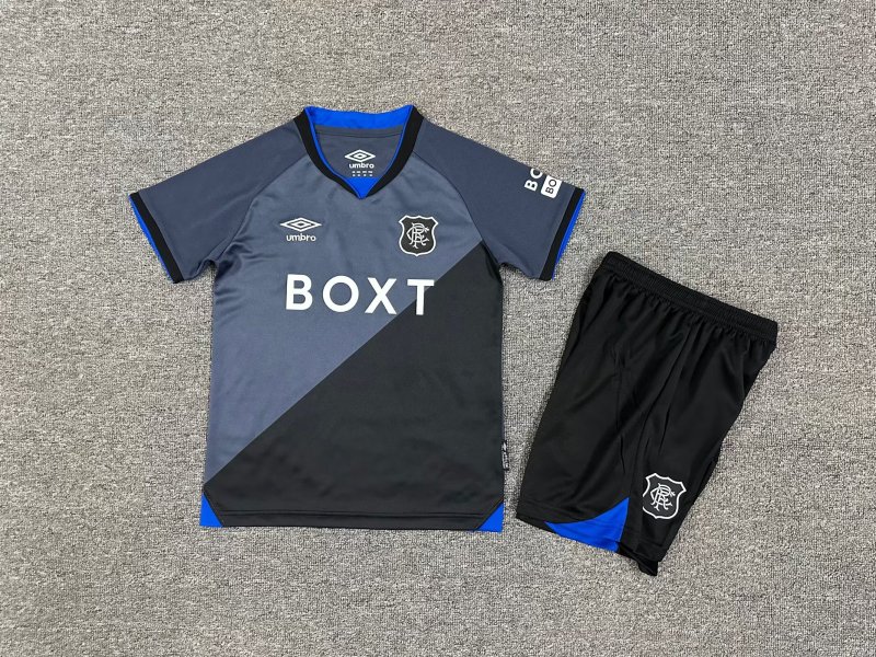 2025-2026 Glasgow Rangers third Soccer Jersey kids + free socks