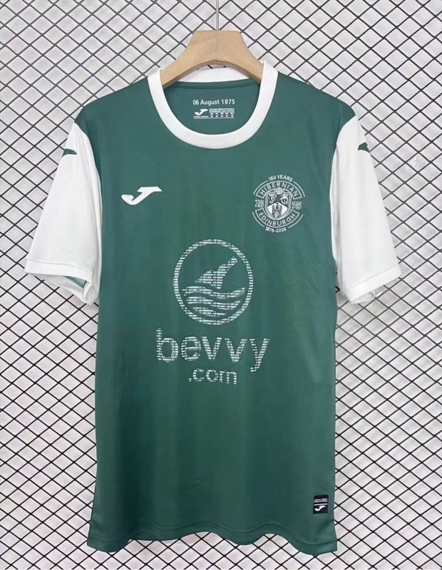 2025-2026 home  Hibernian Soccer Jerseys S-4XL