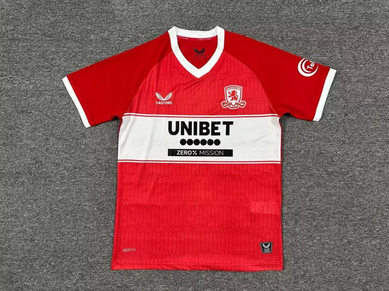 2025-2026 home Middlesbrough Soccer Jerseys S-4XL