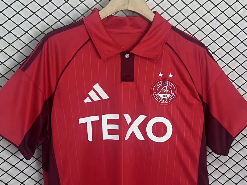 2025-2026 home  Aberdeen Soccer Jerseys S-4XL