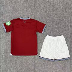2025-2026 home West Ham United kids Soccer Jerseys + free socks