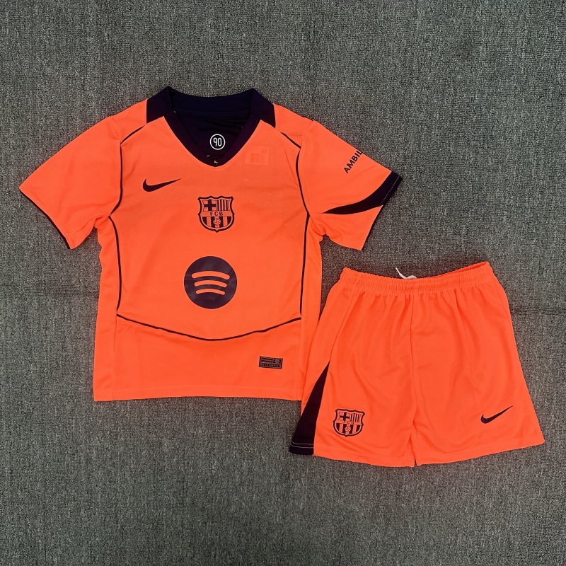 2025-2026 third kids Barcelona Soccer Jerseys + free socks