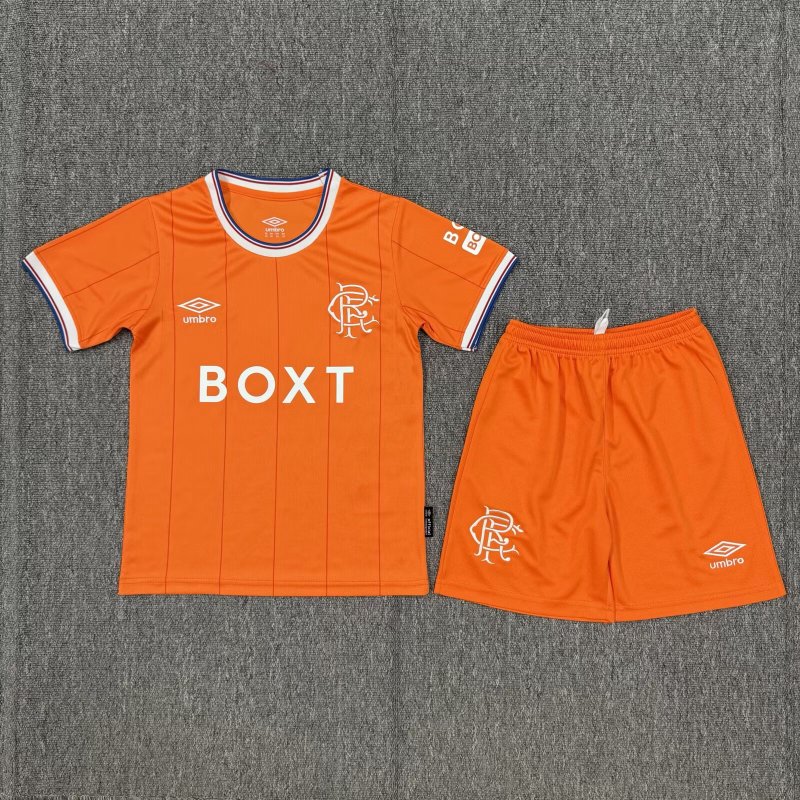 2025-2026 Glasgow Rangers 4th Soccer Jersey kids + free socks