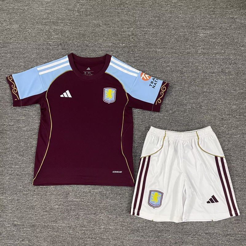 2025-2026 Aston Villa home jersey kids + free socks