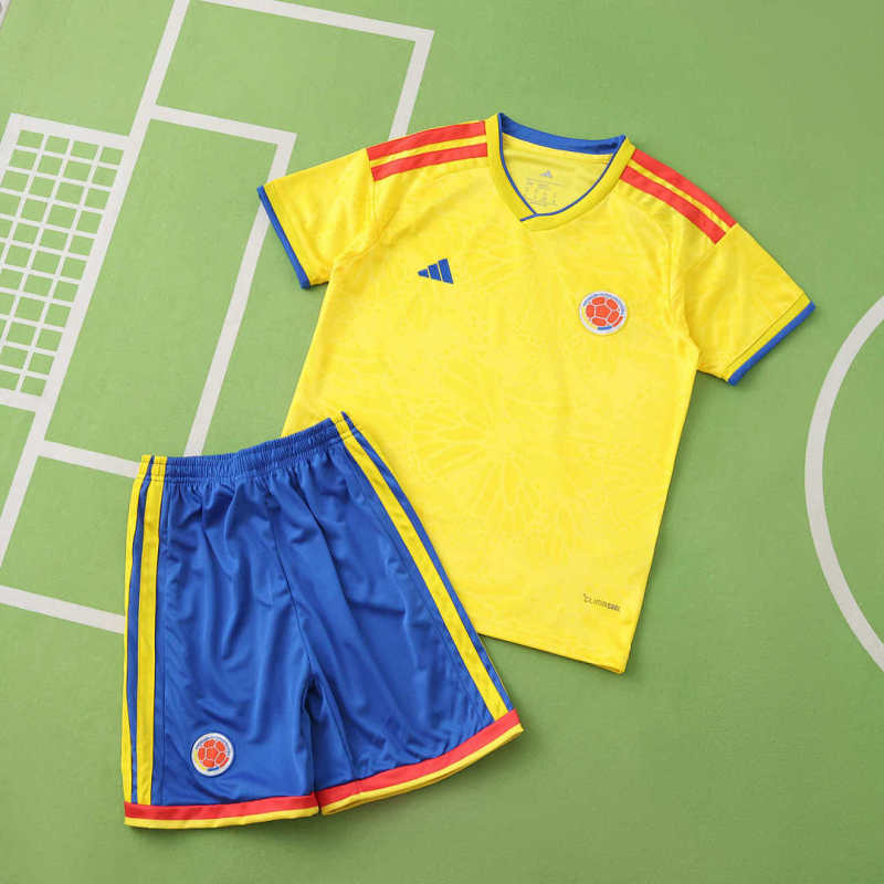 2026 FIFA World Cup Colombia home Kids kit + free socks