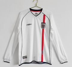 2002 home Long sleeves England RETRO Fan version