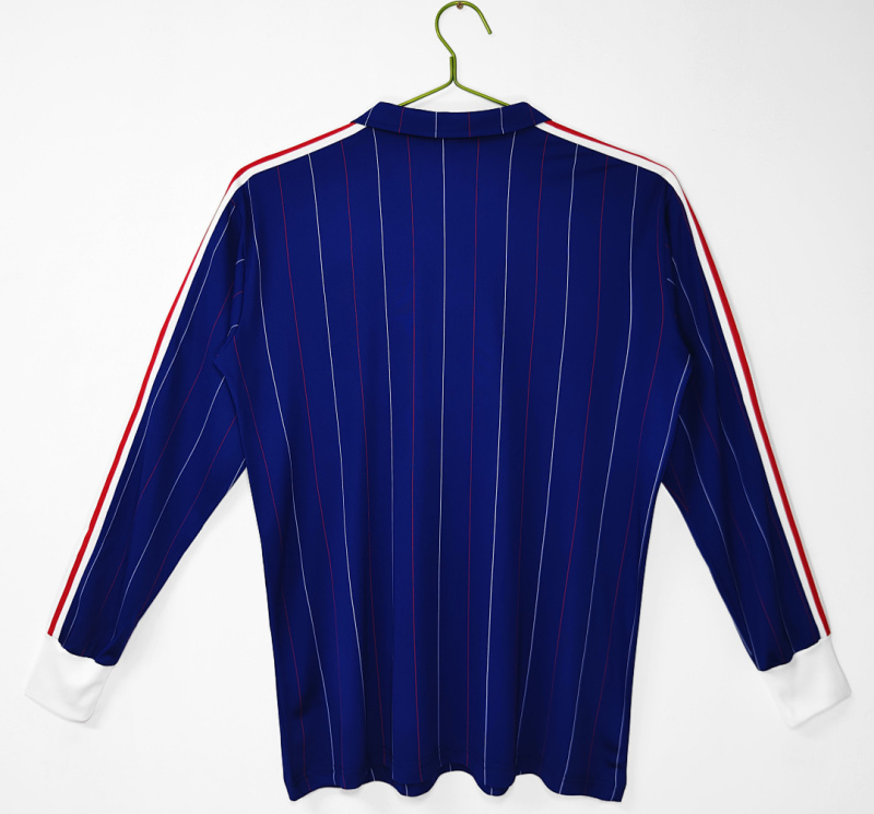 1980 home Long sleeves France RETRO Fan version