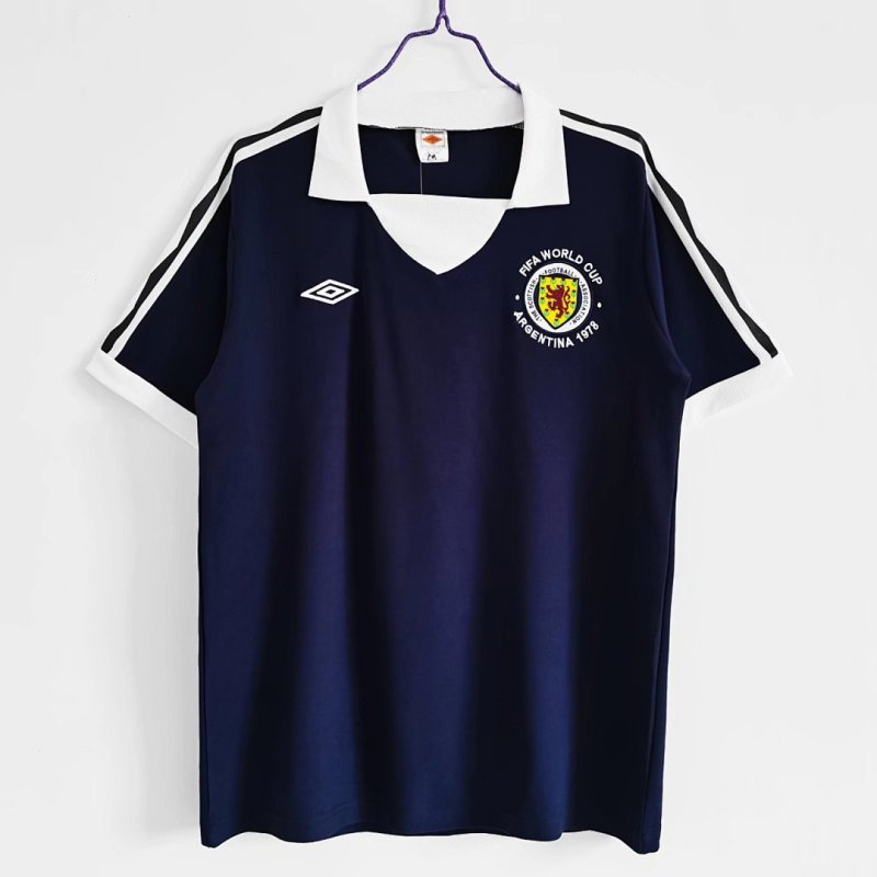 1978 home Scotland retro Fan version