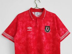 1990 home Wales retro Fan version
