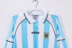 1996 Long sleeves home Argentina retro Fan version