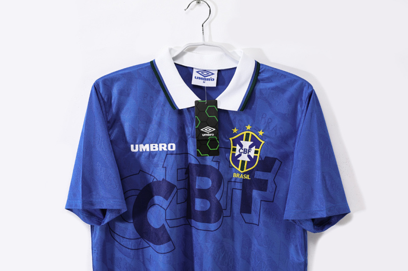 1993 away Brazil retro Fan version