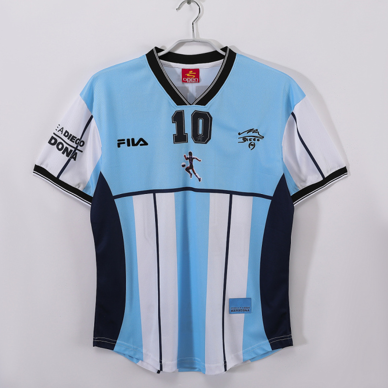 2001 home Maradona Argentina retro Fan version