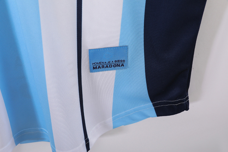 2001 home Maradona Argentina retro Fan version