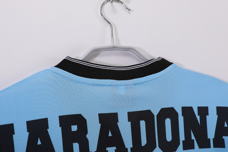 2001 home Maradona Argentina retro Fan version