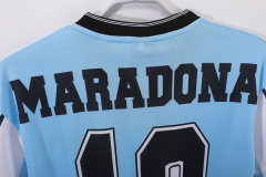 2001 home Maradona Argentina retro Fan version
