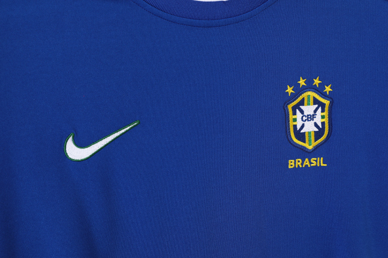 1998 away Long sleeves Brazil retro Fan version