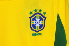 2002 home Long sleeves Brazil retro Fan version