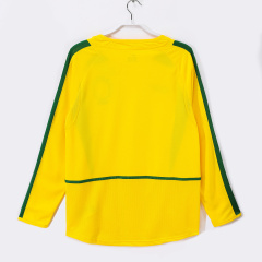 2002 home Long sleeves Brazil retro Fan version