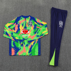 2025 Brazil Half zip training suit set