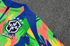 2025 Brazil Half zip training suit set
