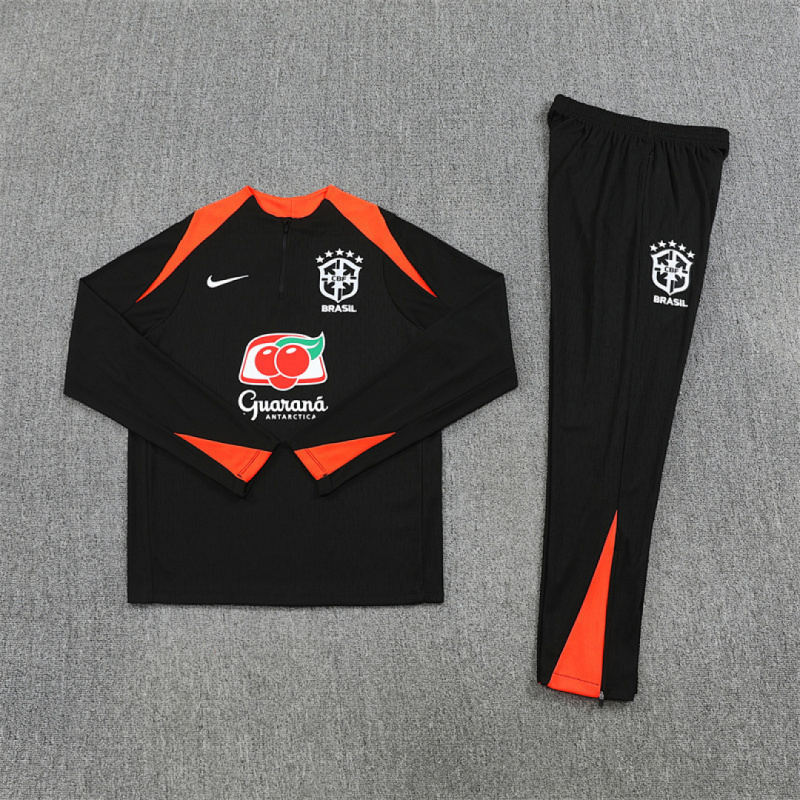 2025 Brazil Half zip training suit set