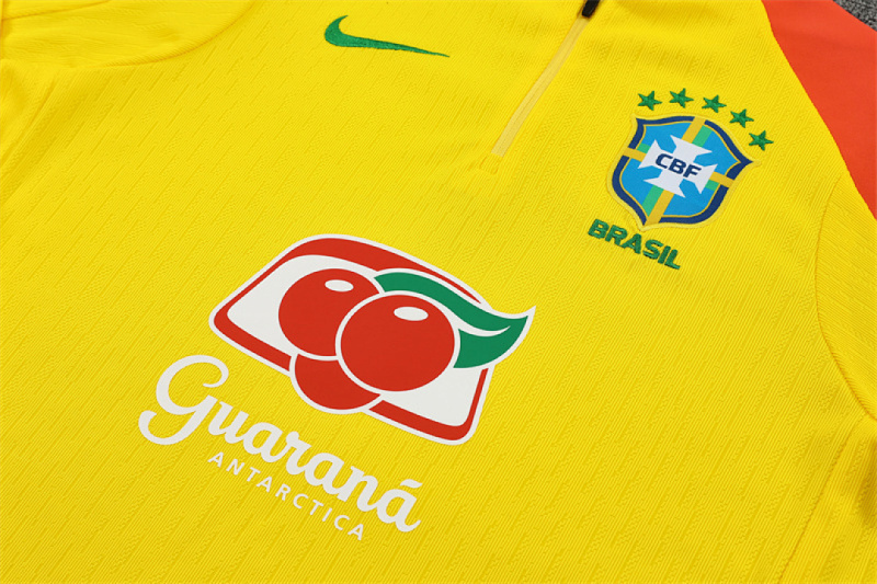 2025 Brazil Half zip training suit set