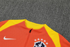 2025 Brazil Half zip training suit set