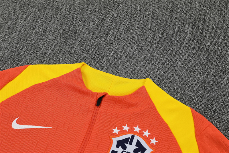 2025 Brazil Half zip training suit set