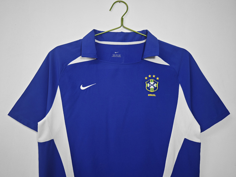2002 away Brazil retro Fan version
